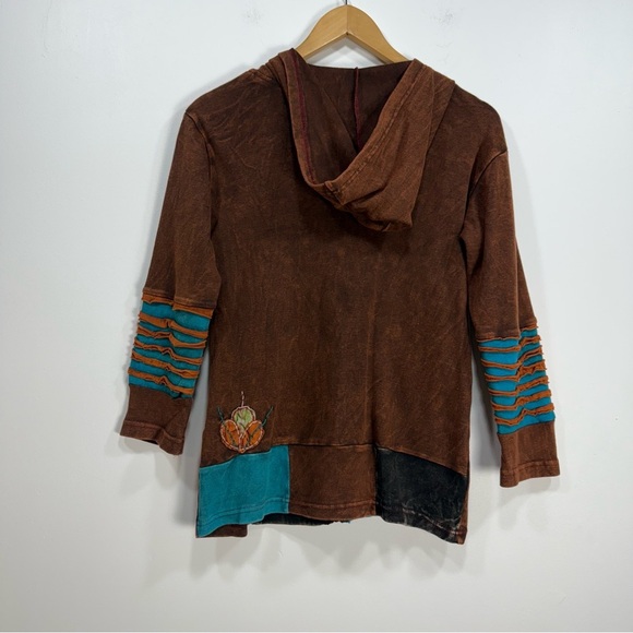 Rising International Patchwork Zip up Hoodie - Picture 8 of 9